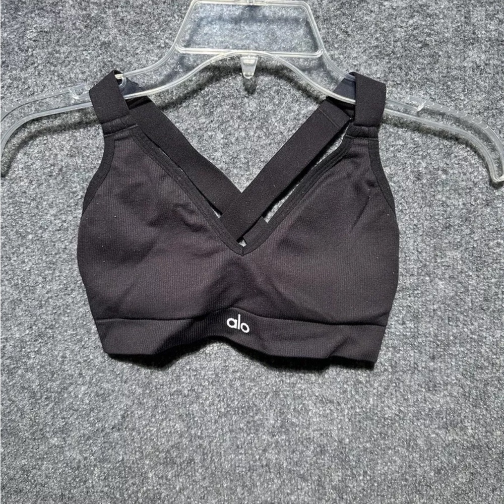 Alo sports bra small black Dark Wash